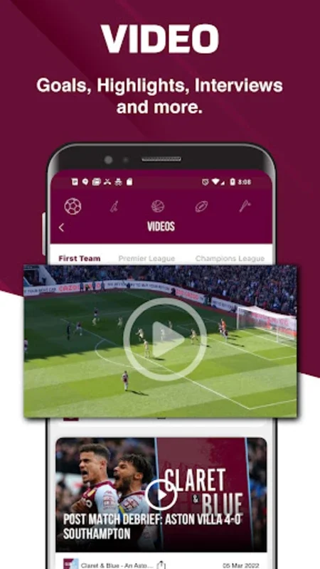 Villa till I Die - Live Scores for Android: Comprehensive Football Updates