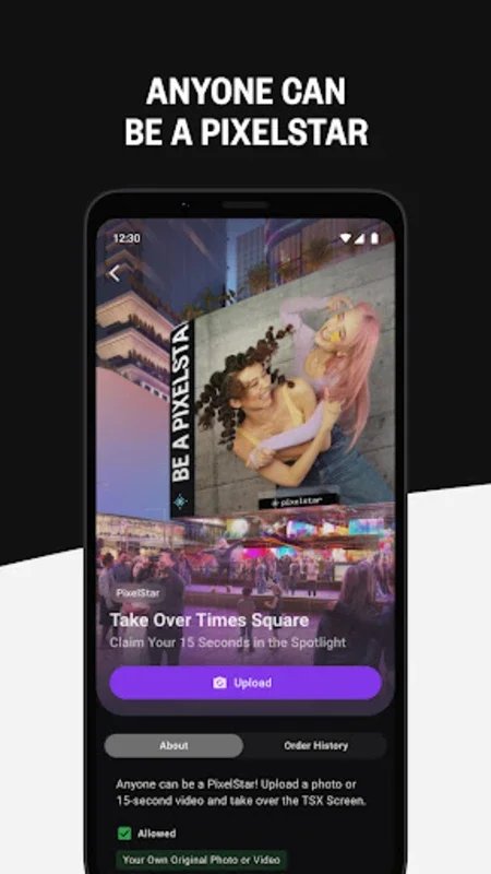 TSX for Android - Showcase Your Moments on Times Square