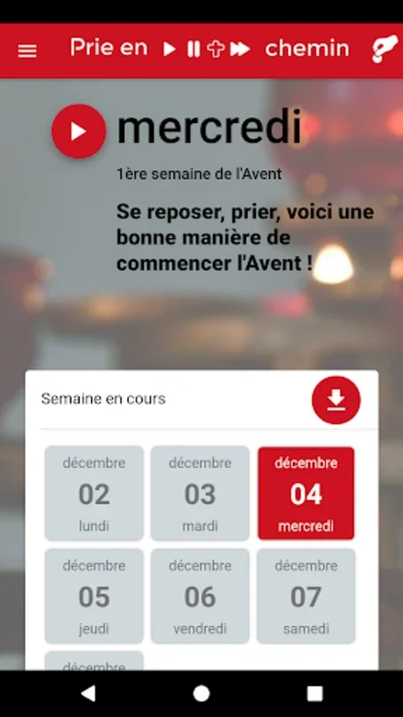 Prie en Chemin for Android - Enhance Your Prayer Life