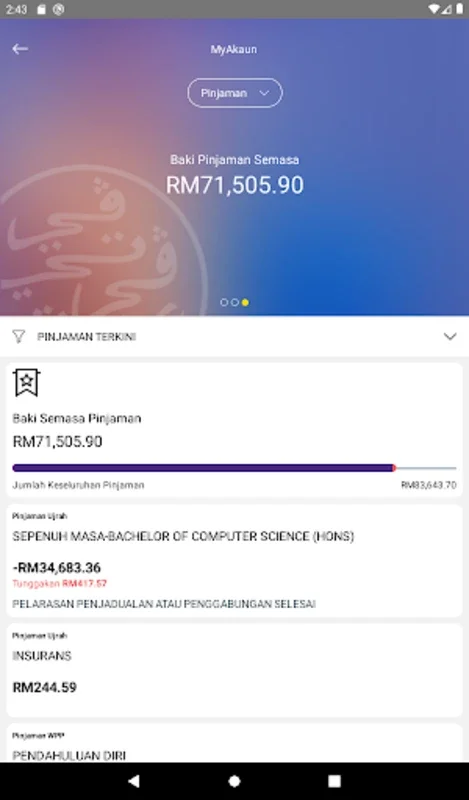 myPTPTN for Android - Manage PTPTN Finances on Mobile