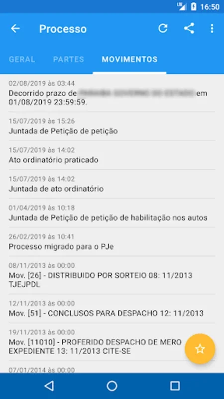 Consulta Processual - TJPB for Android: Real-Time Case Tracking