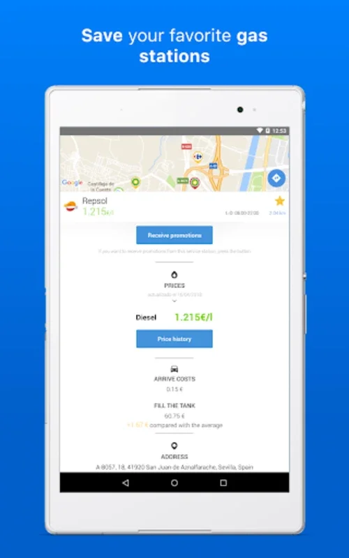 Gasall for Android: Find Cheapest Fuel in Spain