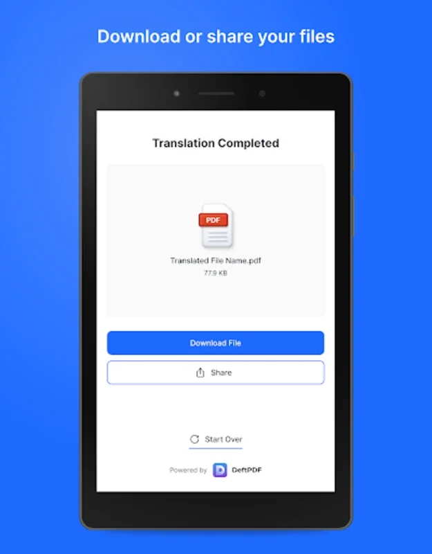 DeftPDF Document Translator for Android - Translate 130+ Languages