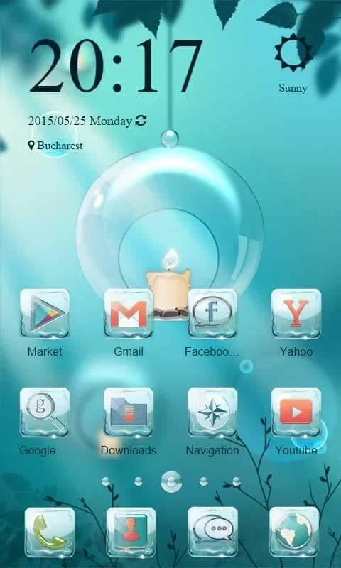 Glass Theme - ZERO Launcher for Android: Make Your Screen Shine