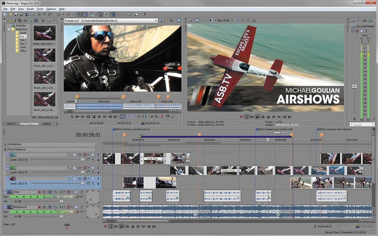 Vegas Pro for Windows: Professional Video and Audio Editing Software