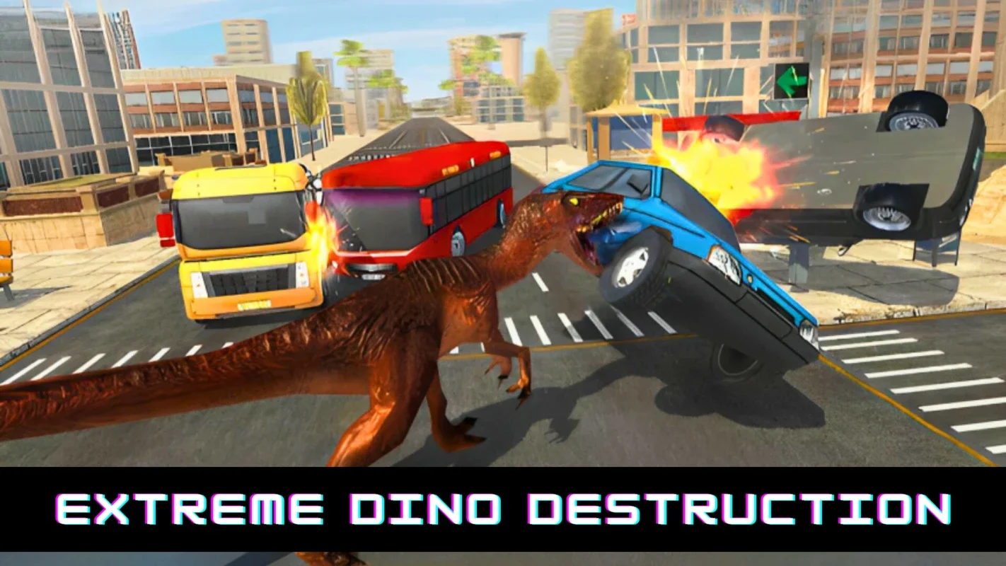 Angry Dino Rampage City Attack on Android: Unleash Dinosaur Mayhem