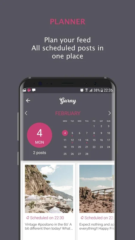 Garny for Android - Manage and Preview Instagram Content