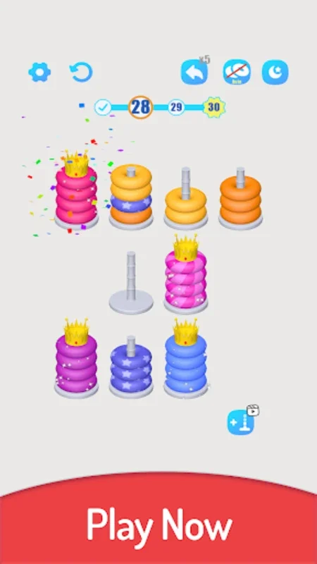 3D Color Sort Hoop Stack for Android - Engaging Puzzle Game