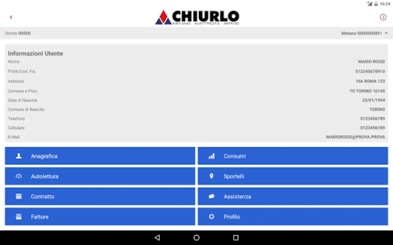 ChiurloAPP for Android - Simplify Utility Management