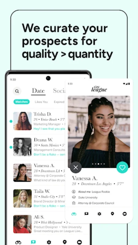 The League: Intelligent Dating for Android - Quality Matches