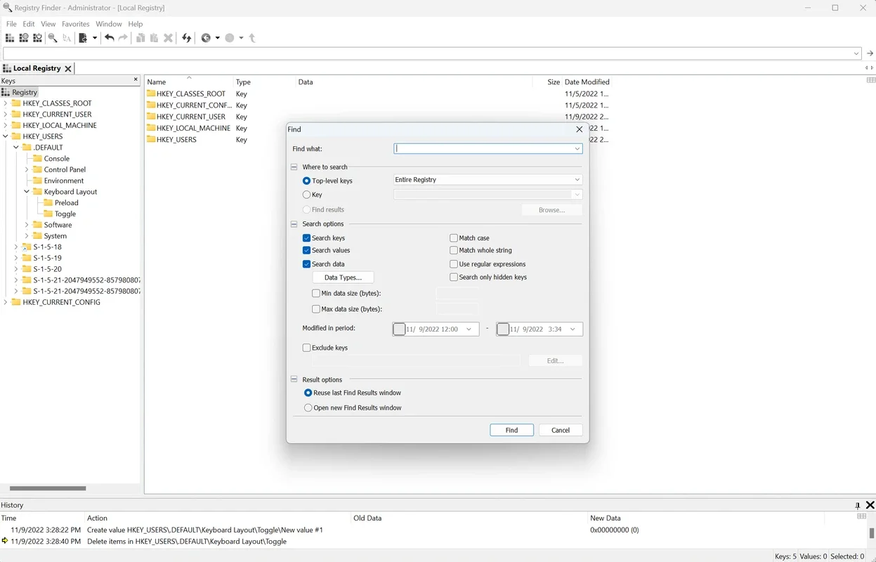 Registry Finder for Windows - Simplify Registry Management