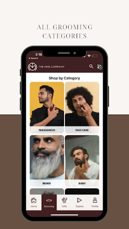 The Man Company for Android - Elite Men's Grooming App