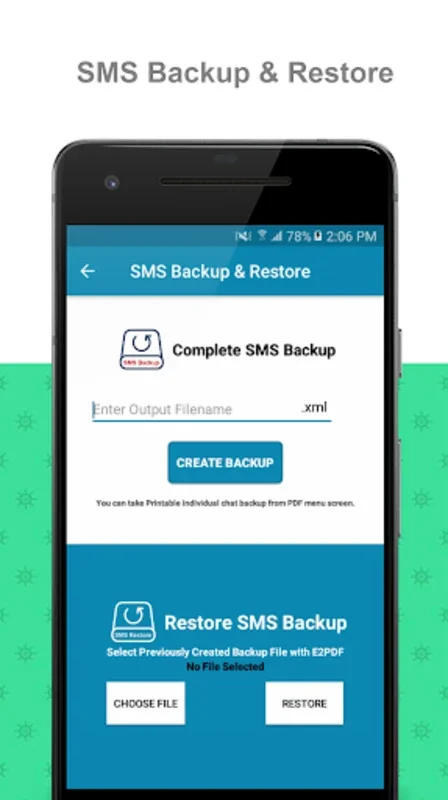 E2PDF SMS Call Backup Restore for Android: Secure Your Communications