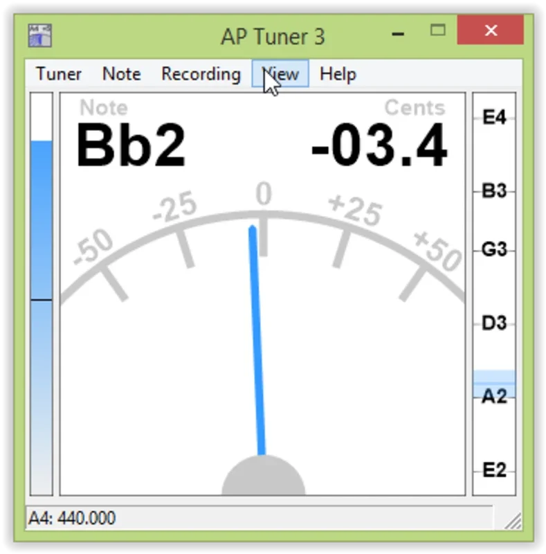 APTuner for Windows - Precise Instrument Tuning