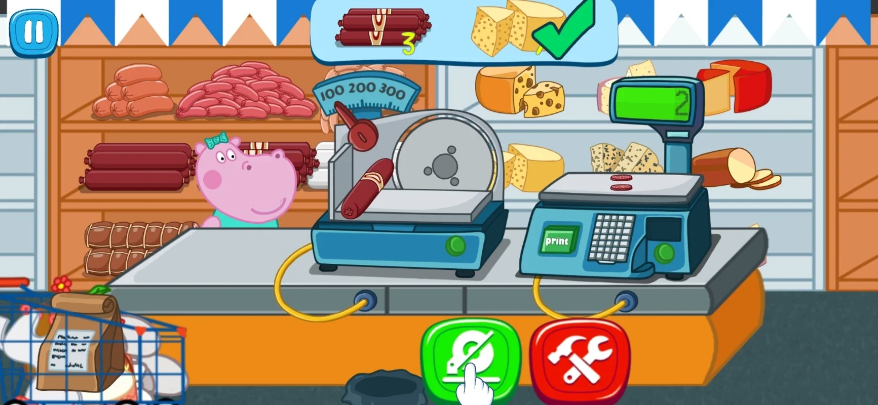 Supermarket For Kids on Android - No Downloading Needed