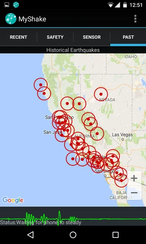 MyShake for Android - Real-time Earthquake Monitoring App