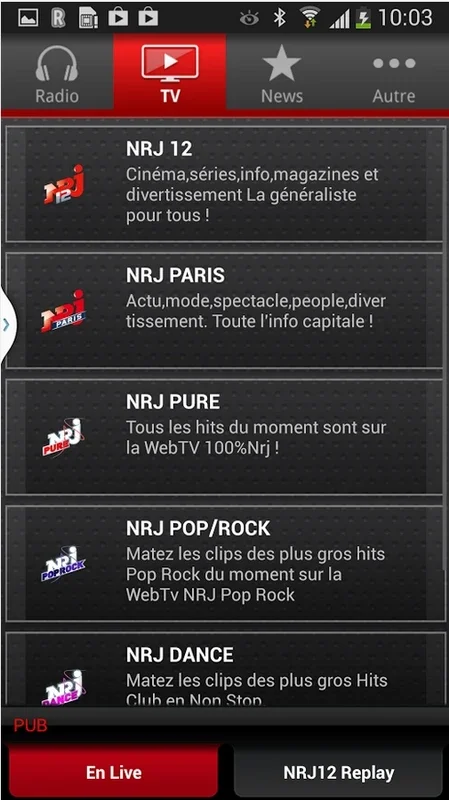 NRJ France Smartphone for Android: Music and More