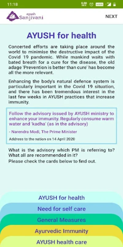 Ayush Sanjivani for Android: Collecting COVID-19 Data