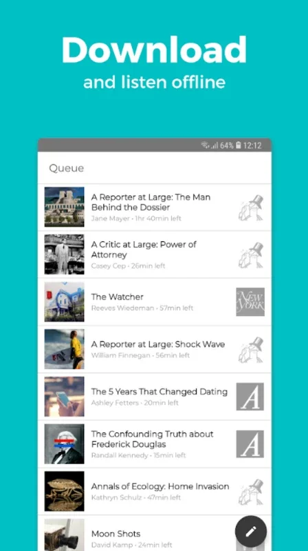 Audm for Android: Stay Informed with Audio News