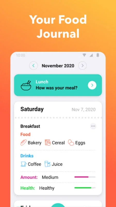 Nutrilio: Food Tracker & Water for Android - Track Nutrition and Hydration