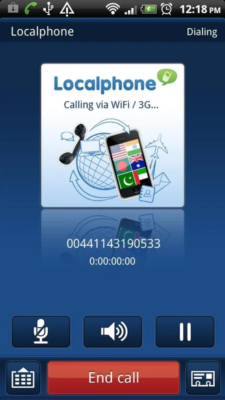 Localphone for Android: Low-Cost HD International Calls