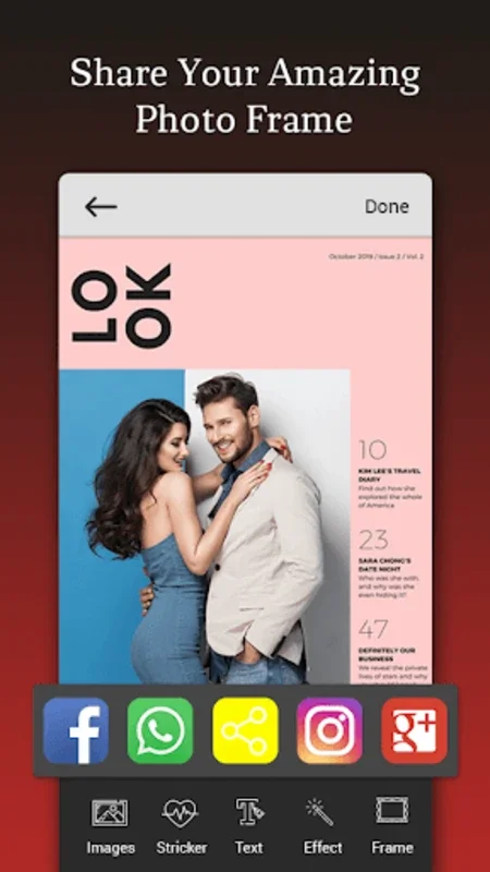 Magazine Photo Editor Frames for Android: Transform Photos