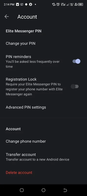 Elite Messenger for Android: Secure Communication