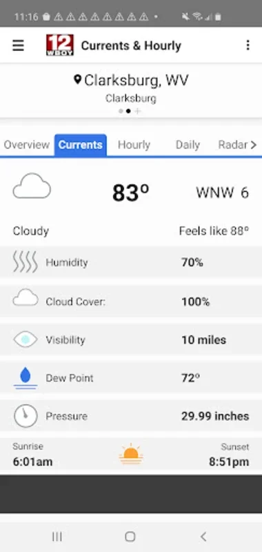 WBOY STORMTRACKER 12 for Android: Accurate Local Weather