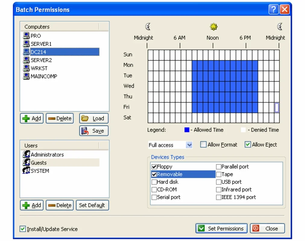 DeviceLock for Windows - Secure Network Device Control