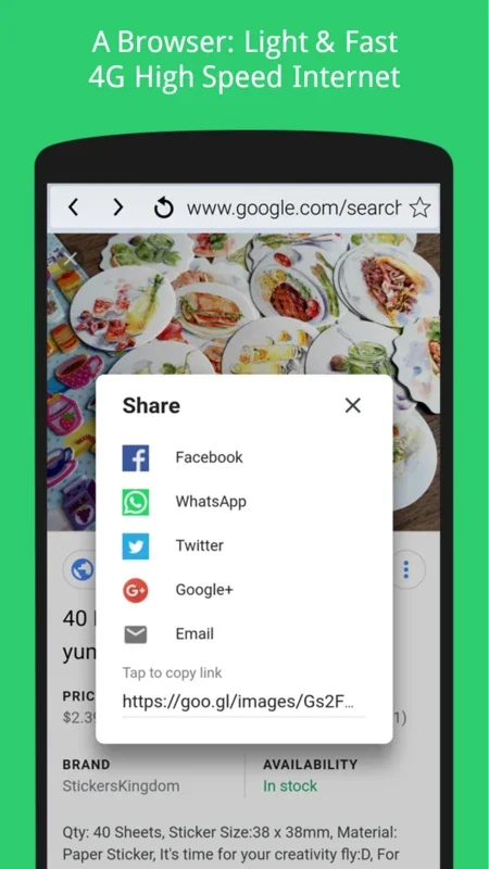 A Browser: Light & Useful for Android - 4G Fast Speed
