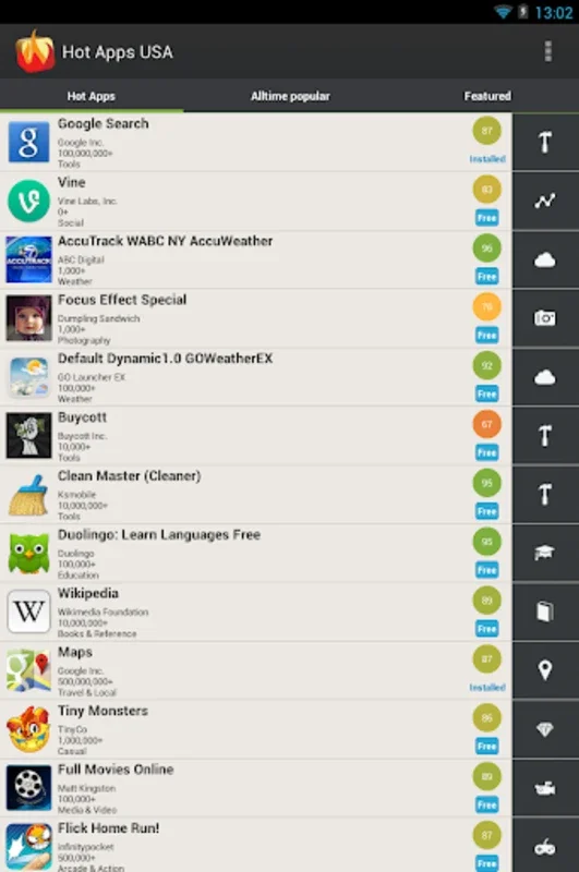 Hot Apps USA for Android: Discover New Apps and Games