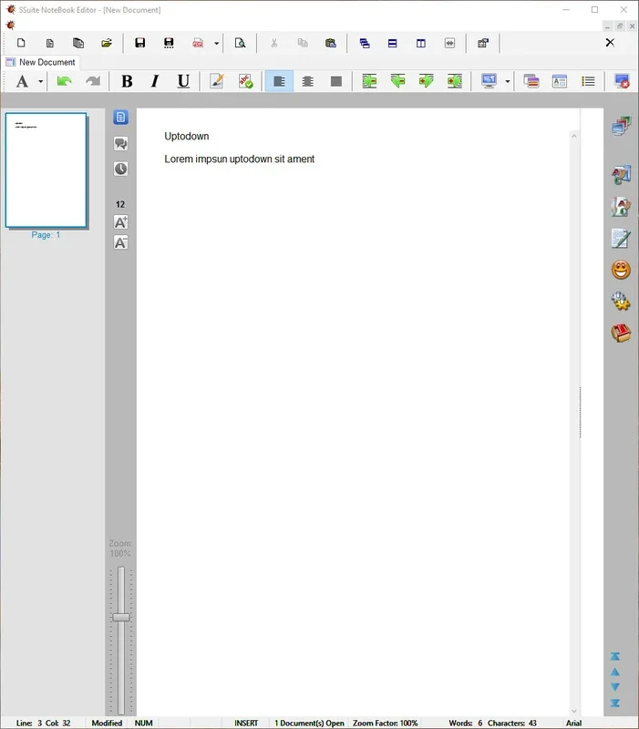 SSuite NoteBook Editor for Windows - Powerful Text Editing