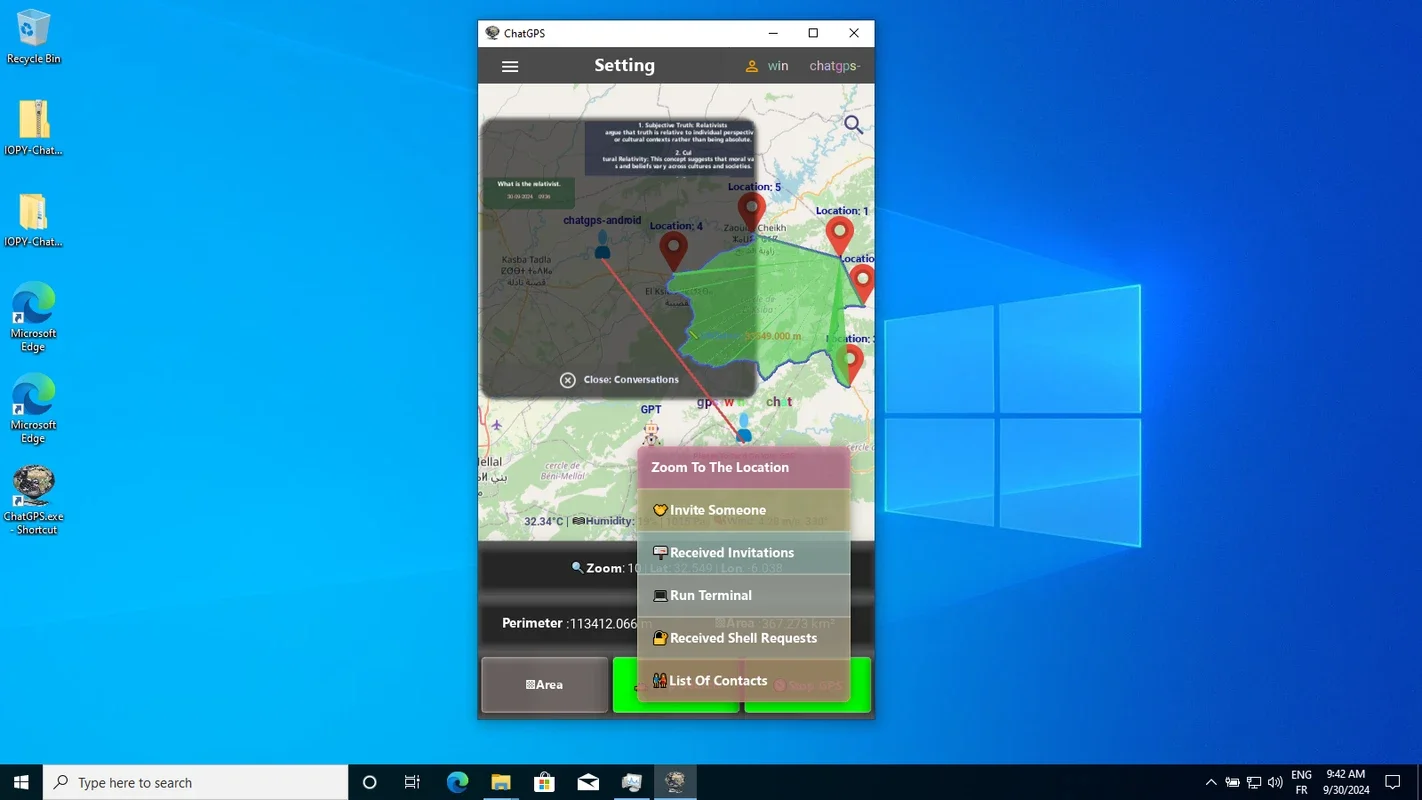 ChatGPS for Windows - Simplify Messaging with Maps