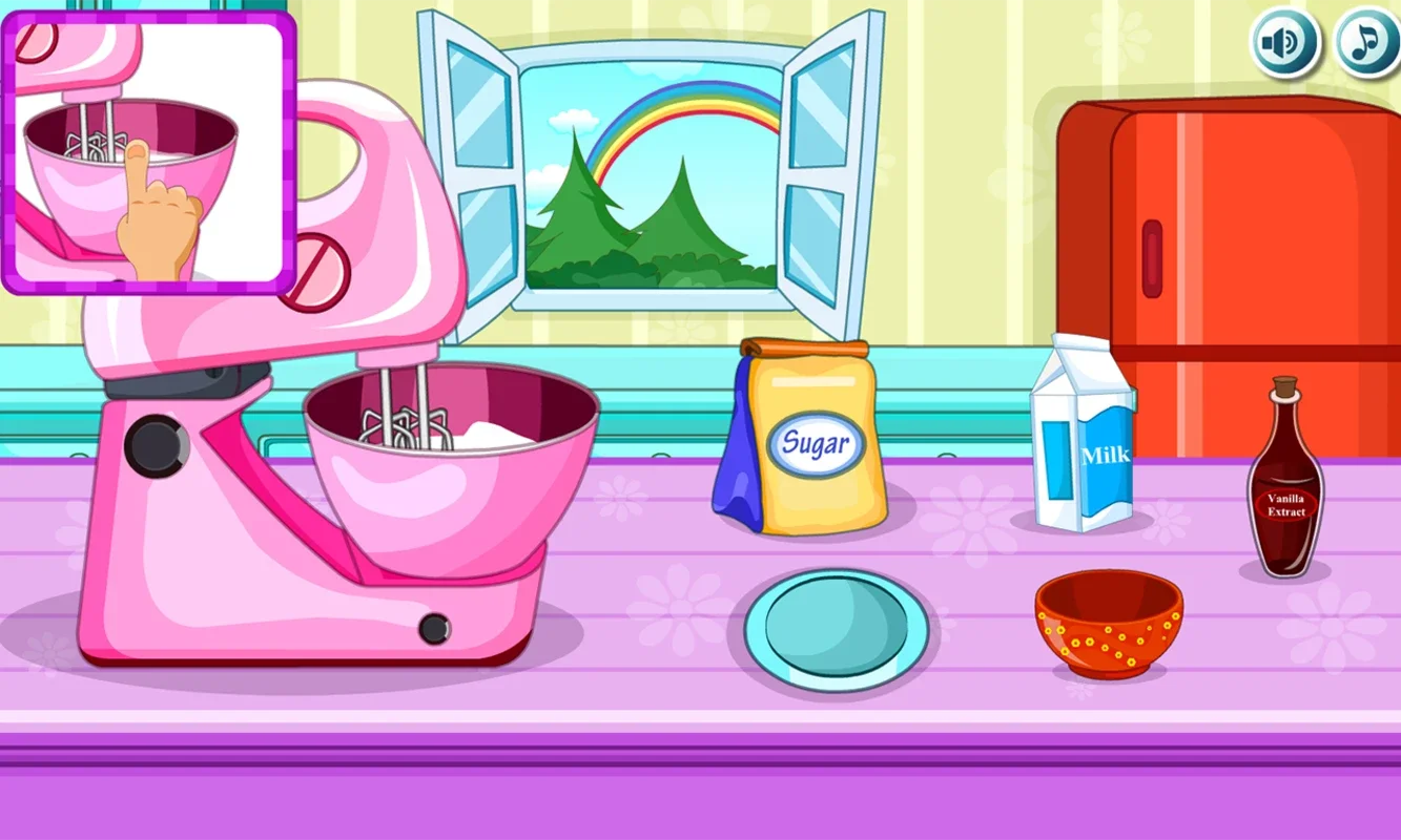 Rainbow Cake for Android - An Interactive Cooking Simulator