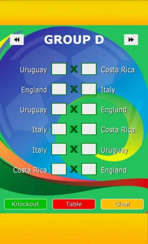 2014 Table for Android: World Cup Insights