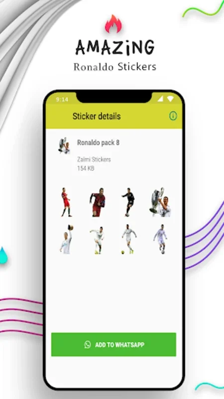 Ronaldo Stickers For Whatsapp on Android - Elevate Chats