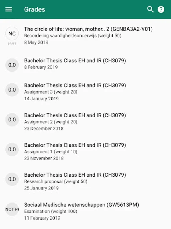 OSIRIS Erasmus University for Android: Manage Academic Life