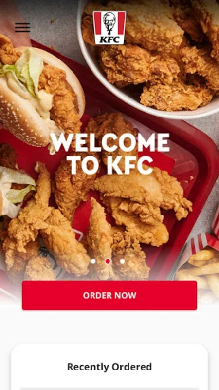 KFC for Android - Order Fried Chicken & Burgers Easily