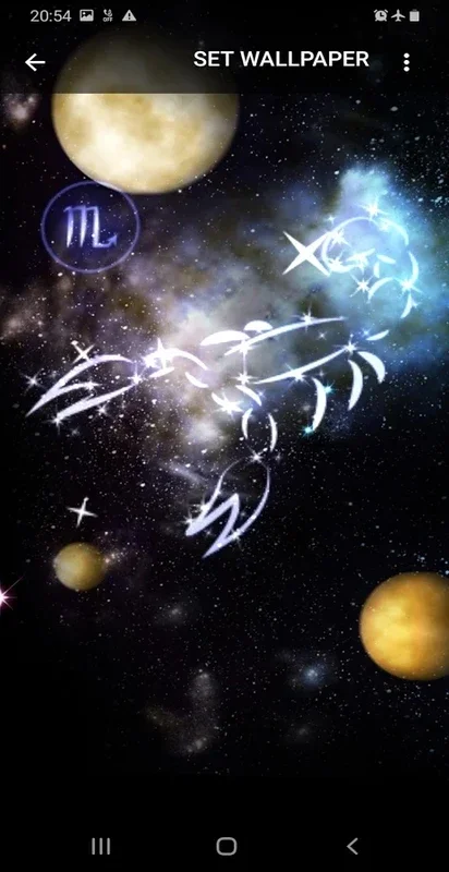 Zodiac Signs 3D Live Wallpaper for Android - Dynamic Backgrounds