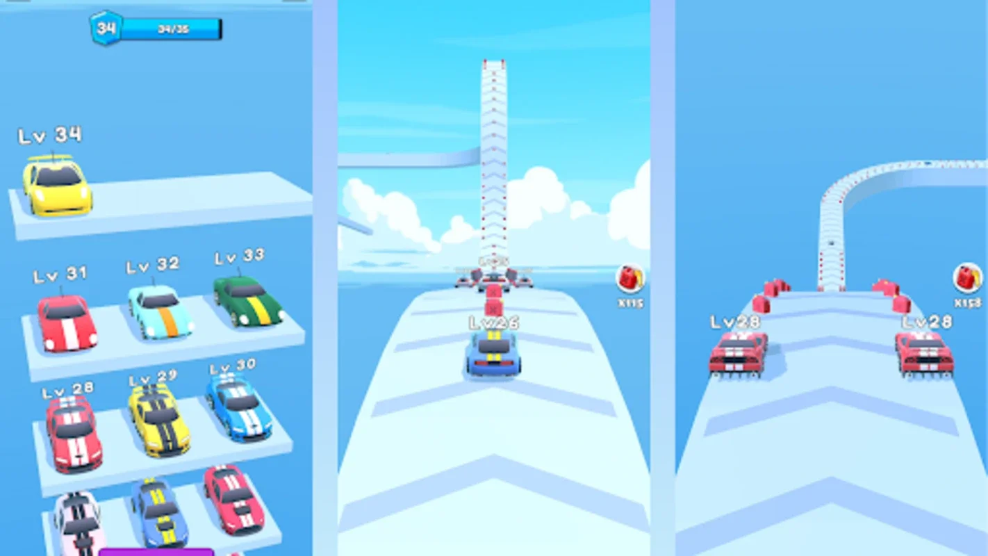 Merge Car Run for Android - Strategic Car Merging