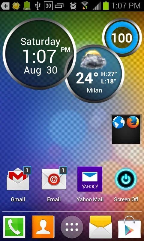 Rings Digital Weather Clock for Android: Comprehensive Widget