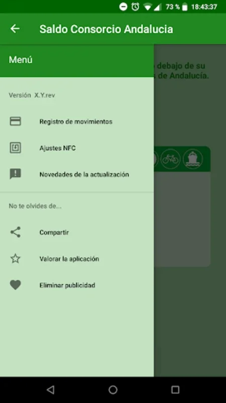 Saldo Consorcio Andalucía for Android - Check Transport Card Balance