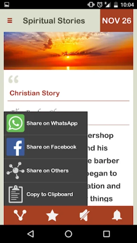 Spiritual Stories Daily for Android: Inspiring Inner Growth