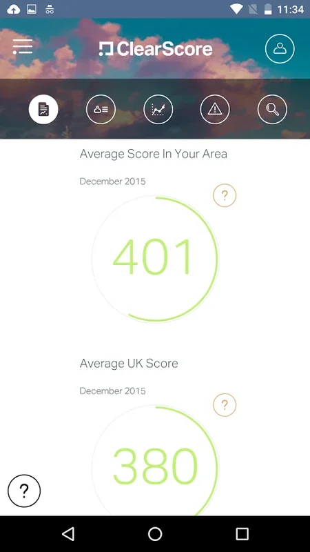 ClearScore for Android - Manage Your Finances Easily