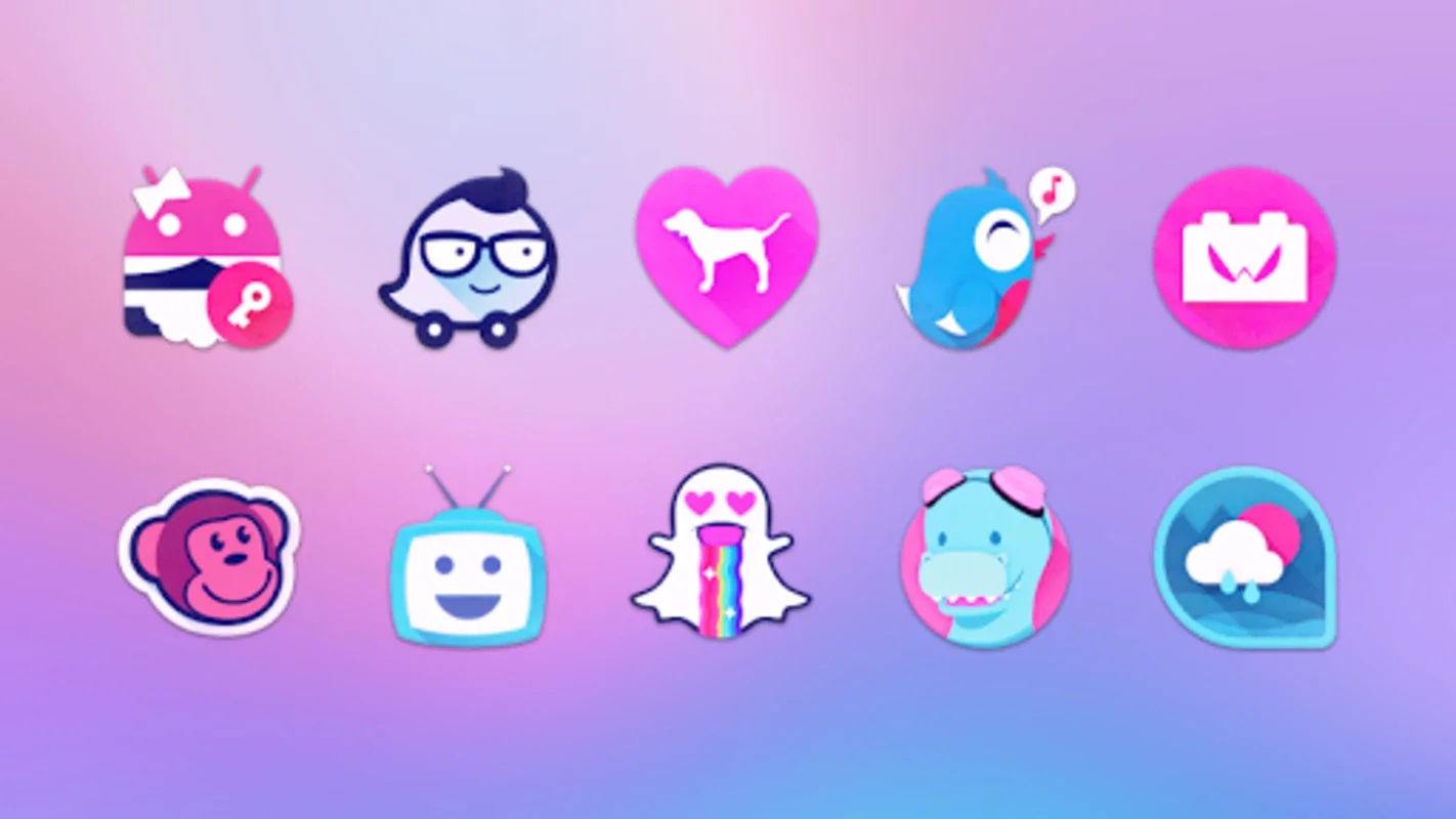 Unicorn Icon Pack for Android - Vibrant Personalization