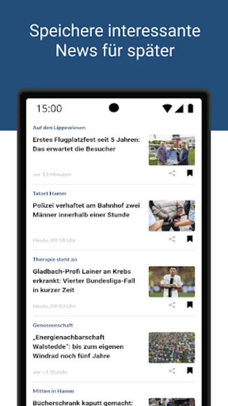 WA.de for Android: Hyper-Local News Hub