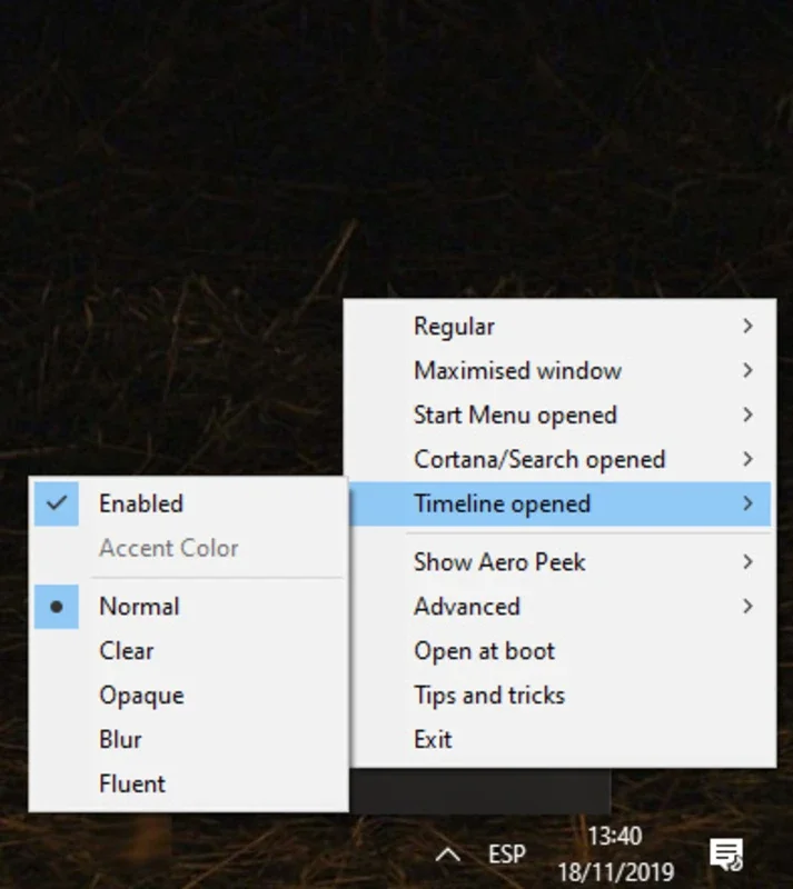 TranslucentTB: Customize Windows Taskbar Transparency