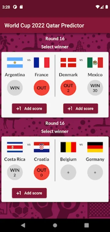 World Cup 2022 Qatar Predictor for Android - Predict Football Outcomes