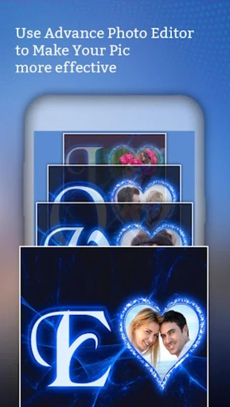 Lighting Text Photo Frames for Android - Enhance Photos