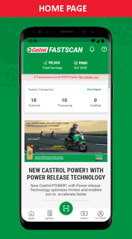 Castrol Fast Scan for Android: Streamline Rewards